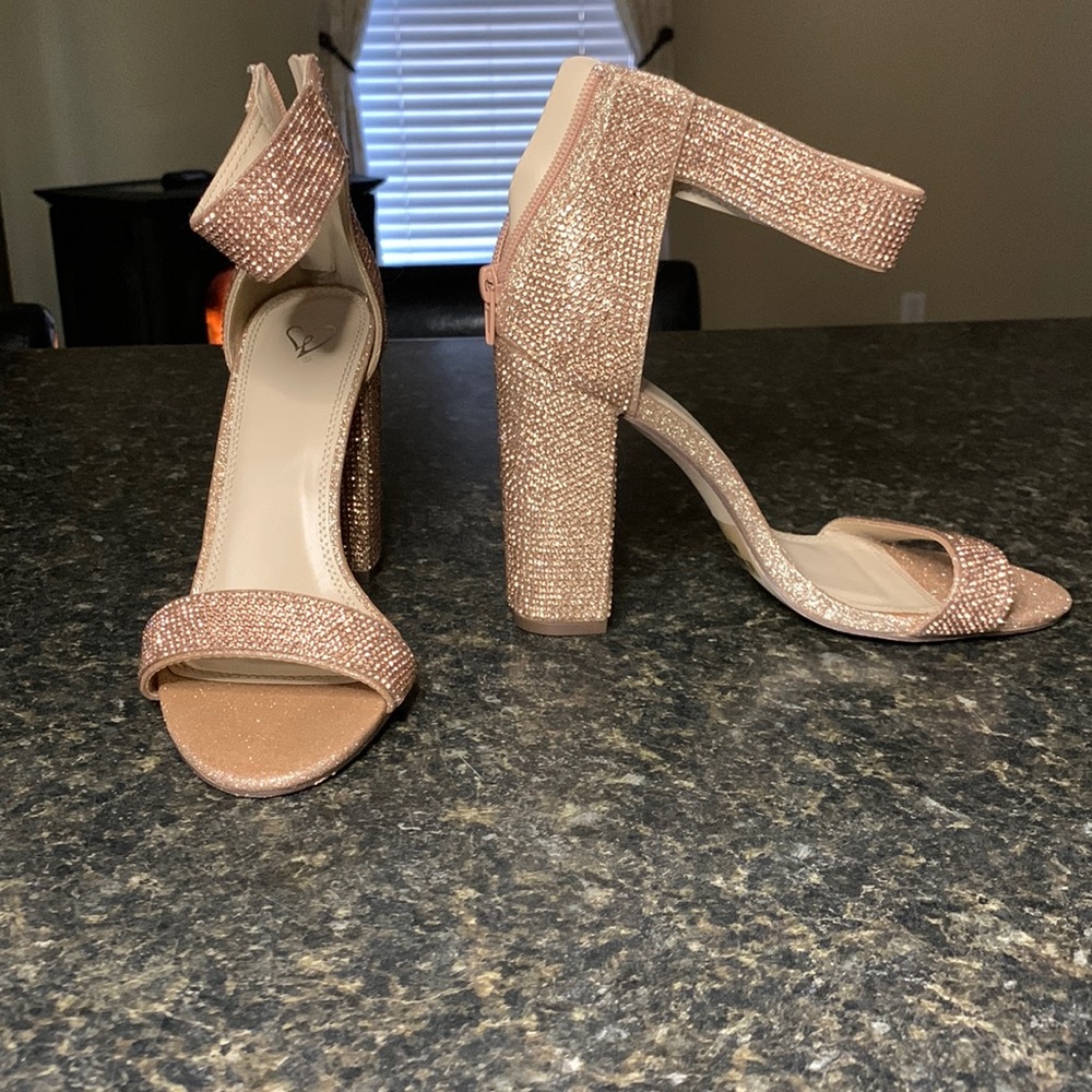 Rose gold heels
